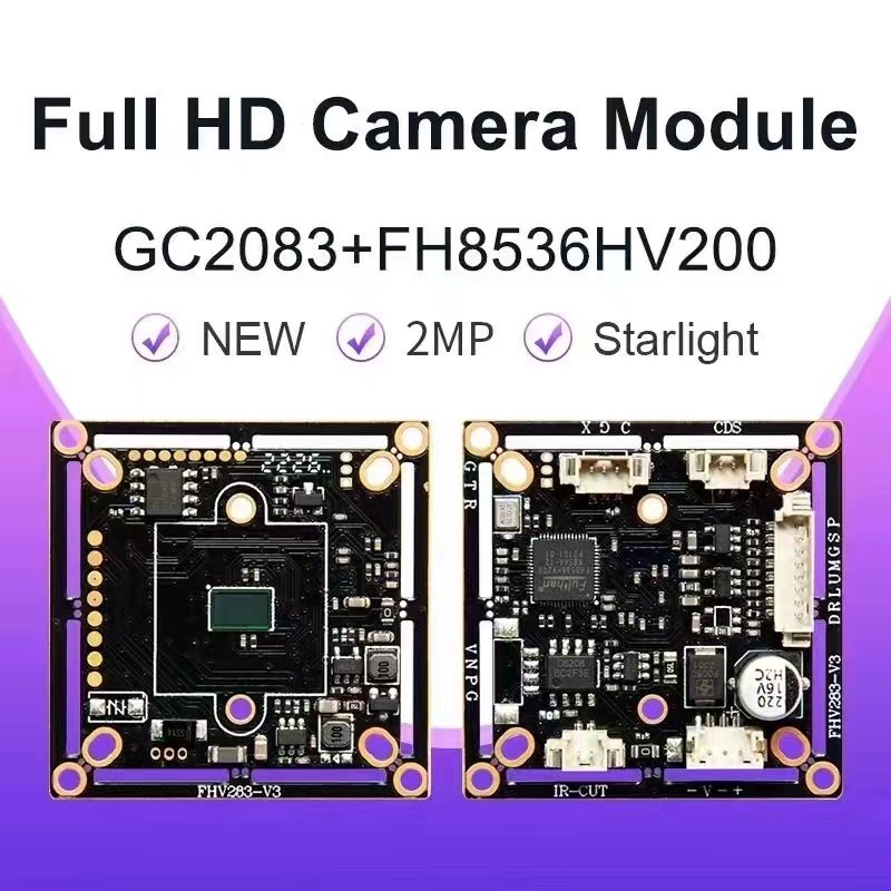HS 2MP AHD Camera Module PCB Board CCTV Camera System Security Night Vision 1080p Lower Power Consumption Heat Resistant