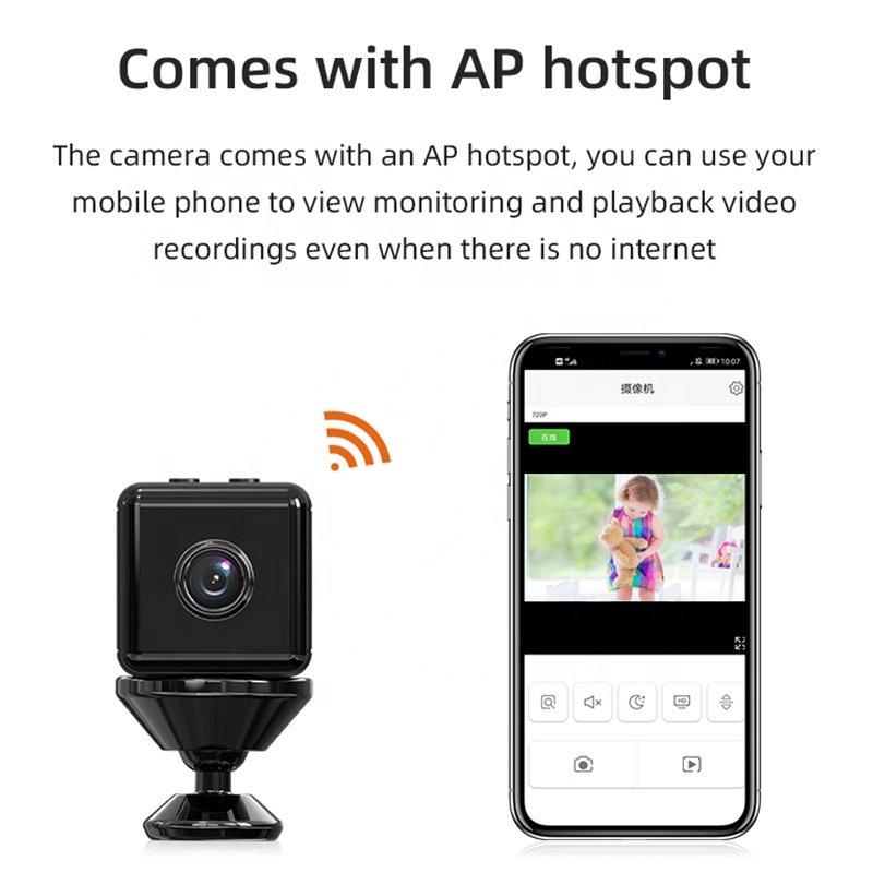Hot sell X6D 4K 1080P night vision wireless camera home security network surveillance outdoor mini HD action camera