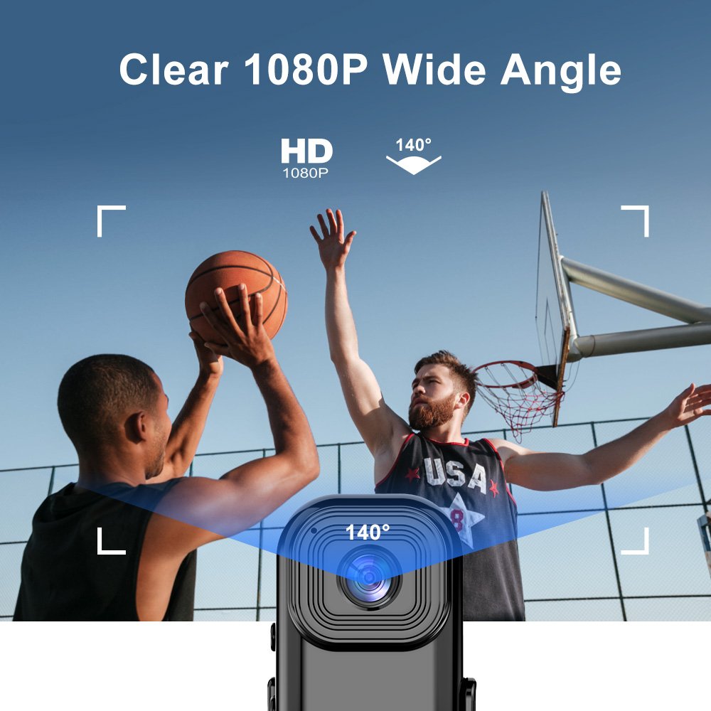 1.0" Hd Lcd 140 Degree Rotatable Portable Games Video Recording Vlogging Mini Pocket Camera