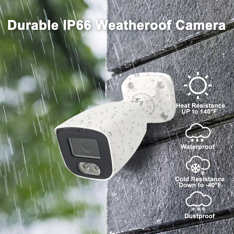 Viewbest 8CH 5MP Wireless NVR Kit Network Bullet Camera Indoor Home Security System Night Vision Cloud Data Wifi Connectivity