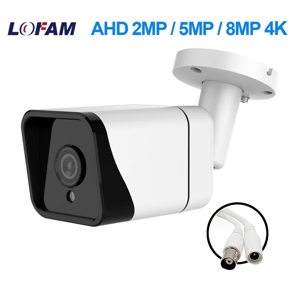 AHD Camera 8MP 5MP 2MP Analog Day Night Vision Outside Street Waterproof Bullet 4K 1080P CCTV Security Surveillance AHD Camera