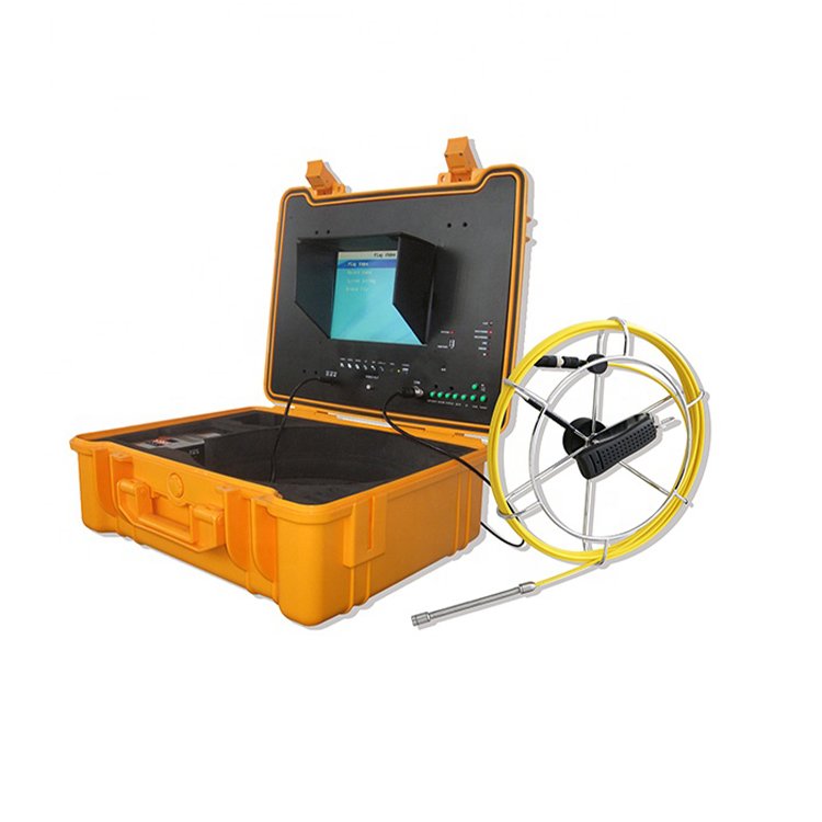 Waterproof Mini Camera Head Super Flexible Cable Reel Cctv 7" Lcd Sewer Pipe Inspection Camera