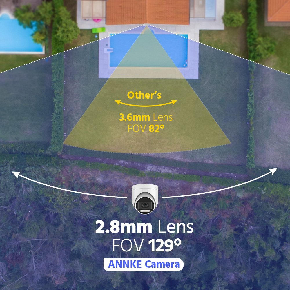 ANNKE High-Quality 3K Resolution Outdoor Security Camera: Enhanced Imaging, Audio, and Night Vision Outdoor CCTV Camera