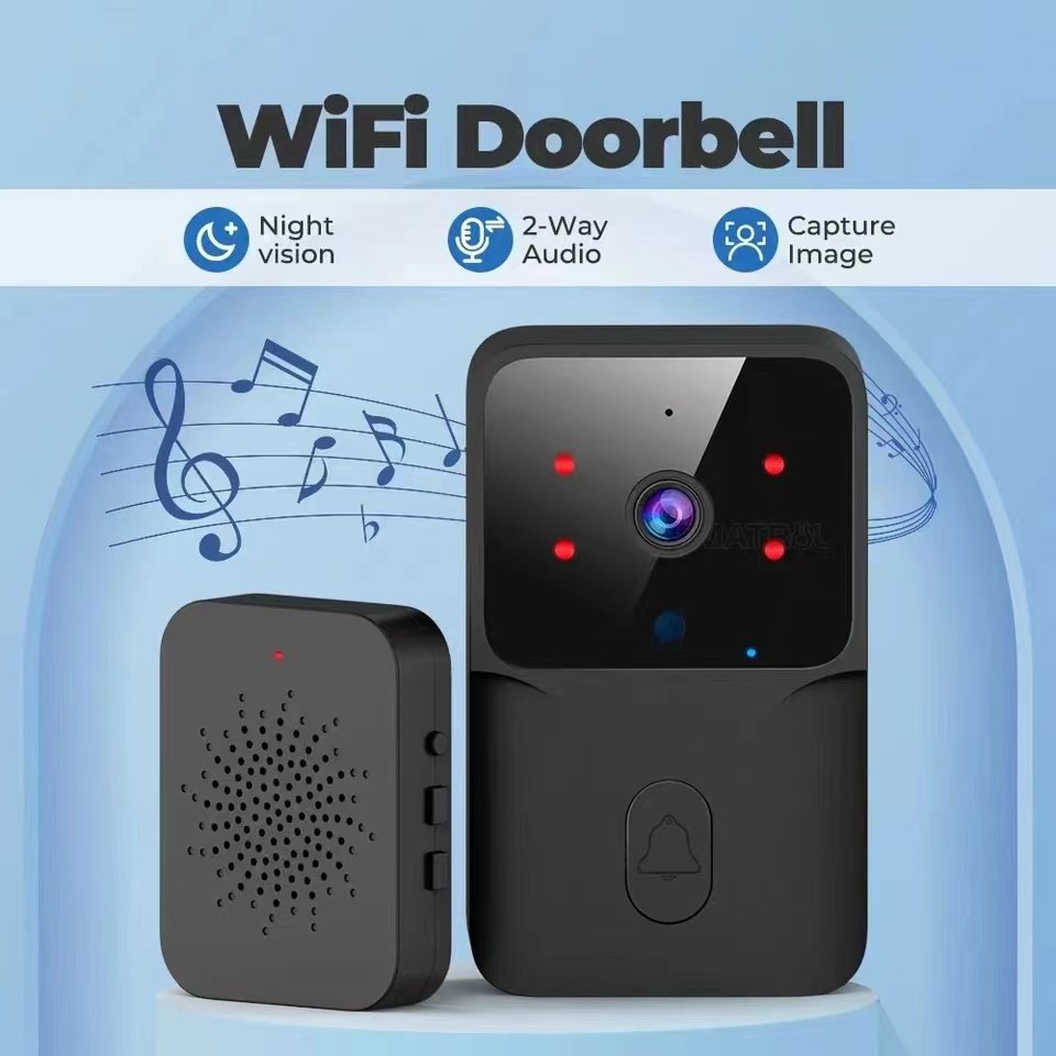 TUYA Smart WiFi Night Vision Voice Dialogue Outdoor Wireless Security HD Camera Burglar with Video Doorbell