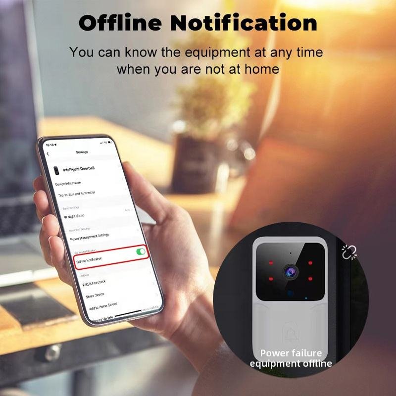 TUYA Smart WiFi Night Vision Voice Dialogue Outdoor Wireless Security HD Camera Burglar with Video Doorbell
