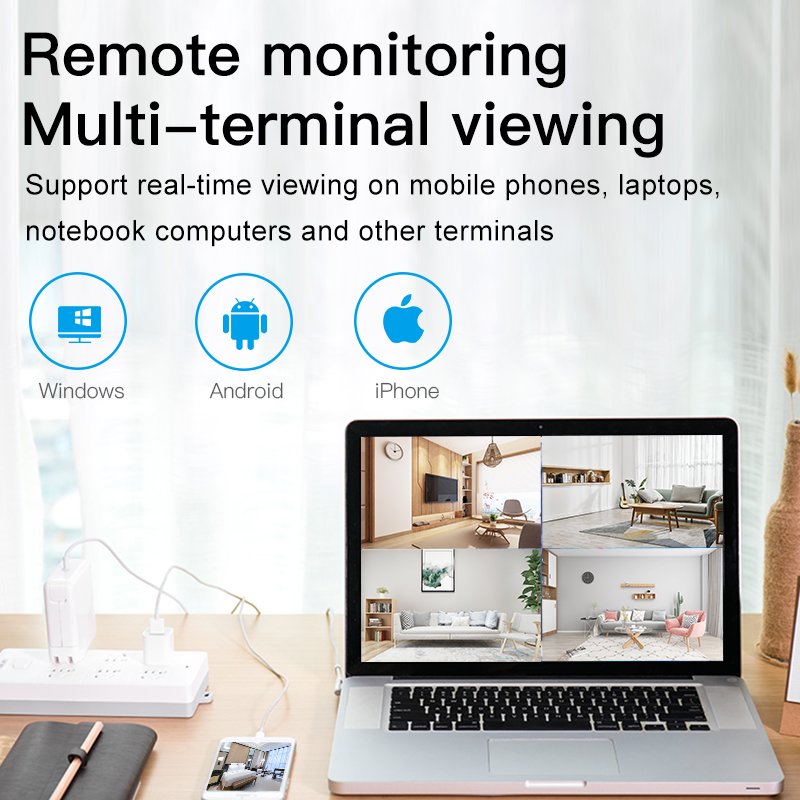 High Quality 4MP WIFI Wireless Mini Camera Night Vision New Arrival Monitor Motion Detection Indoor Use 1 Year Warranty Camera