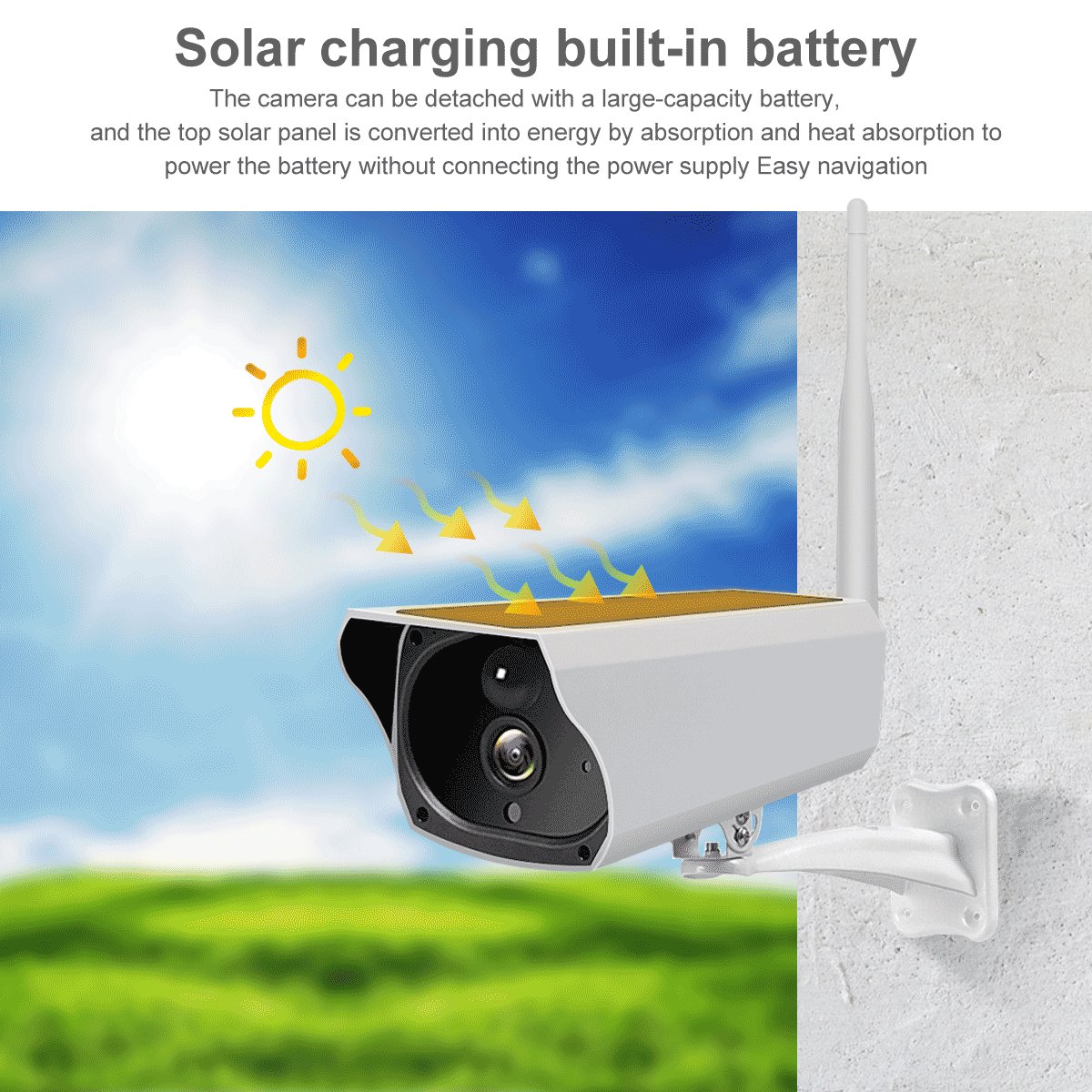CCTV Security System Surveillance IP Camera Gun Type Wireless WiFi Video Network Camera Cctv Home Camera Solar