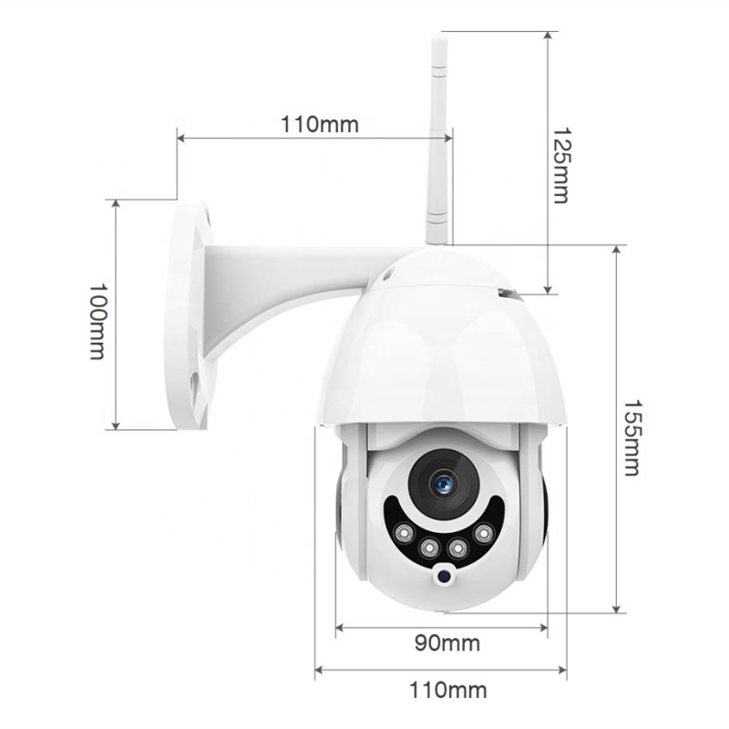 ycc365plus outdoor waterproof dome camera 1080p wireless ptz wifi mini camera 2mp