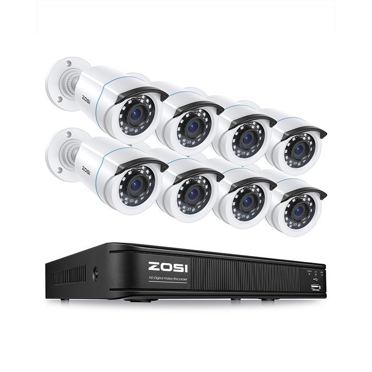 8CH 2MP Full HD Outdoor Waterproof Bullet Camera DVR Kit Home Security CCTV System Cctv Camera Kit