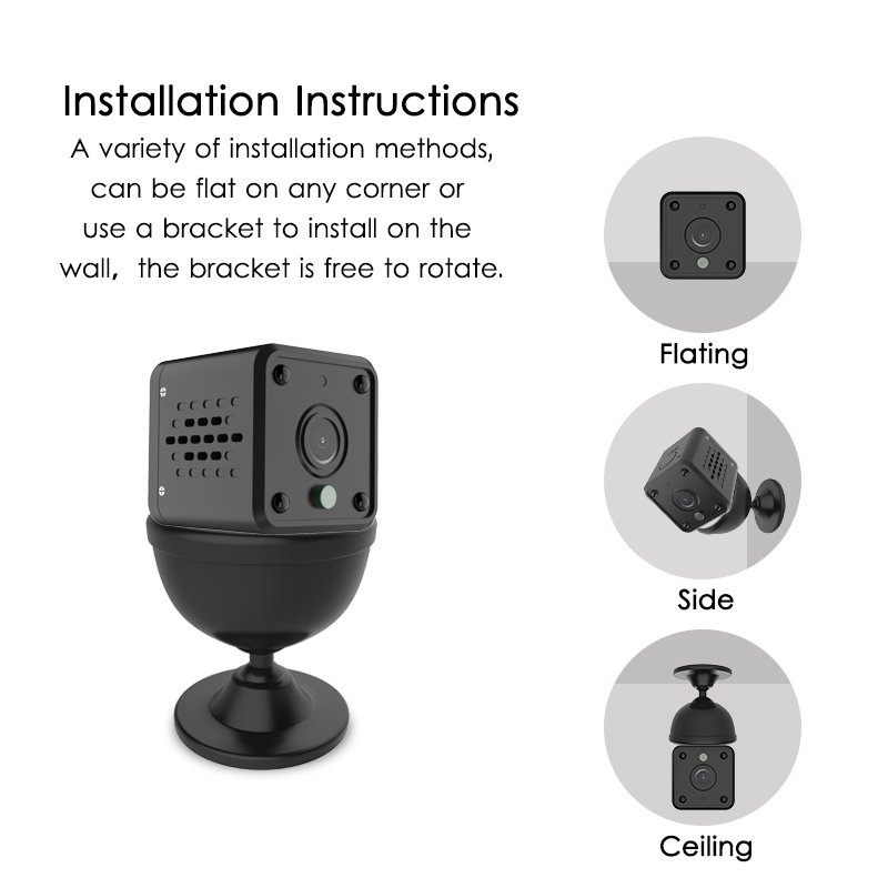 2023 tuya smartlife wifi mini size 1080p 2 mega pixel two audio motion detection wireless mini camera