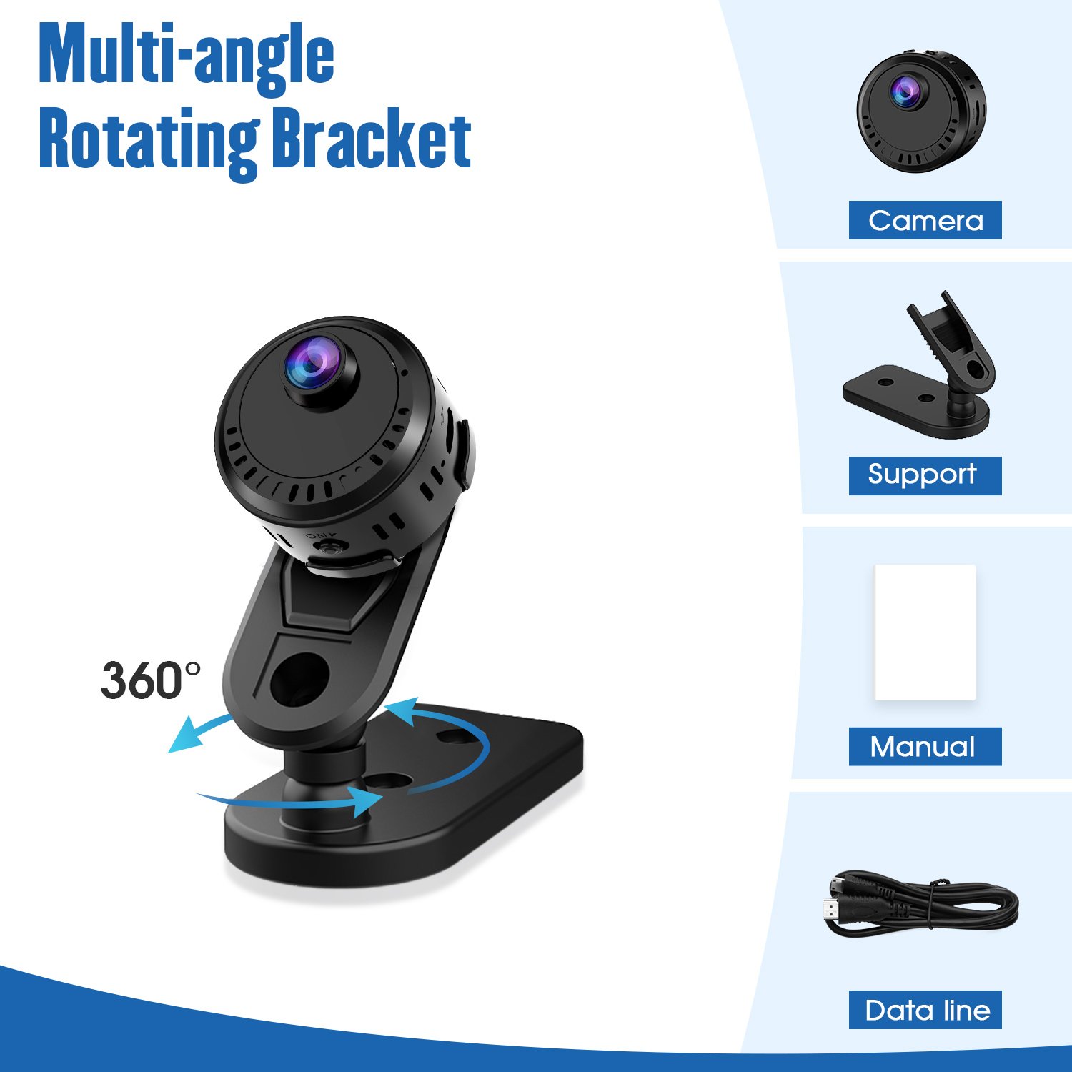 Wireless Indoor Security Surveillance Recorder CCTV IP WIFI Mini Camera