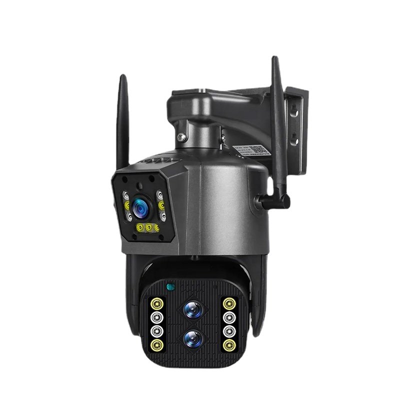 4K 4MP WiFi Outdoor Security Camera Double Lens HD UHD Wireless PTZ Auto Tracking Full Color Night Vision IP camera