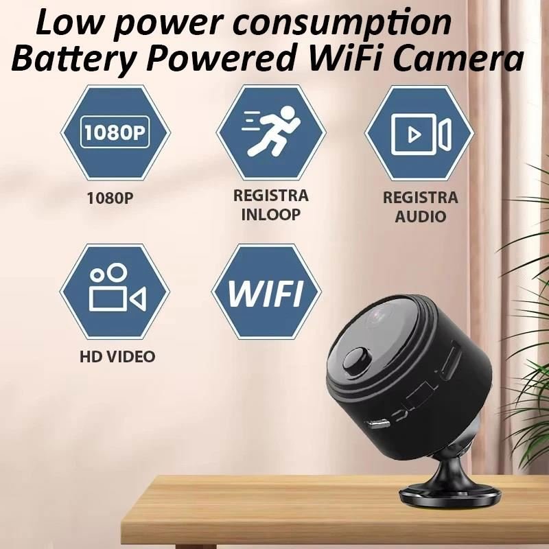Battery Powered 2MP 8MP 4K Resolution mini wifi camera 4k Small Tiny AI Cam DIY module remote view on APP