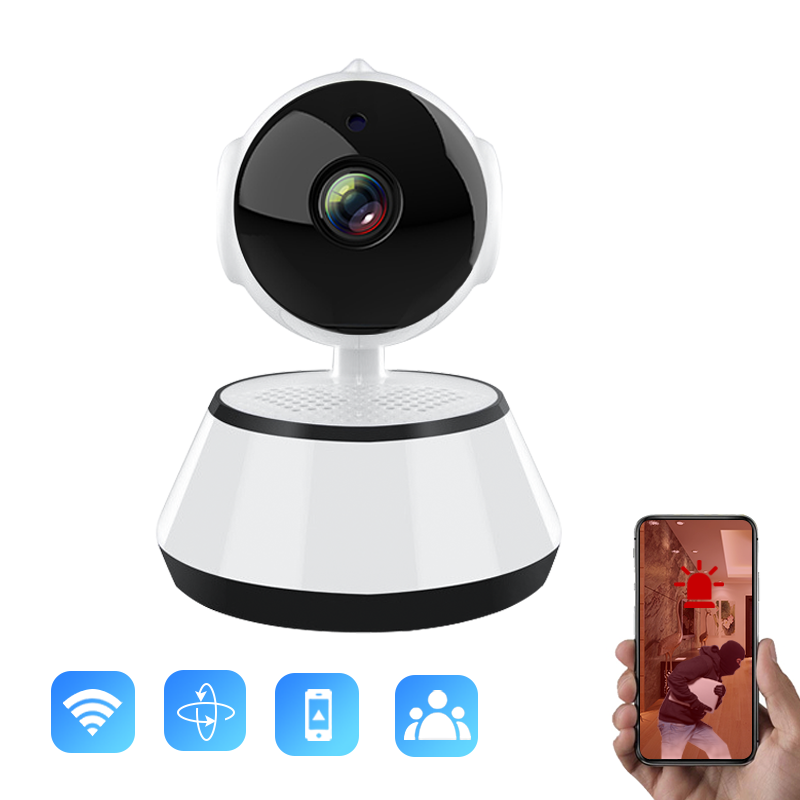 Yida Smart Mini Indoor Home Security Camera 4K Resolution Wide Angle Motion Detection PTZ Built-in Mic 4G Network Connectivity