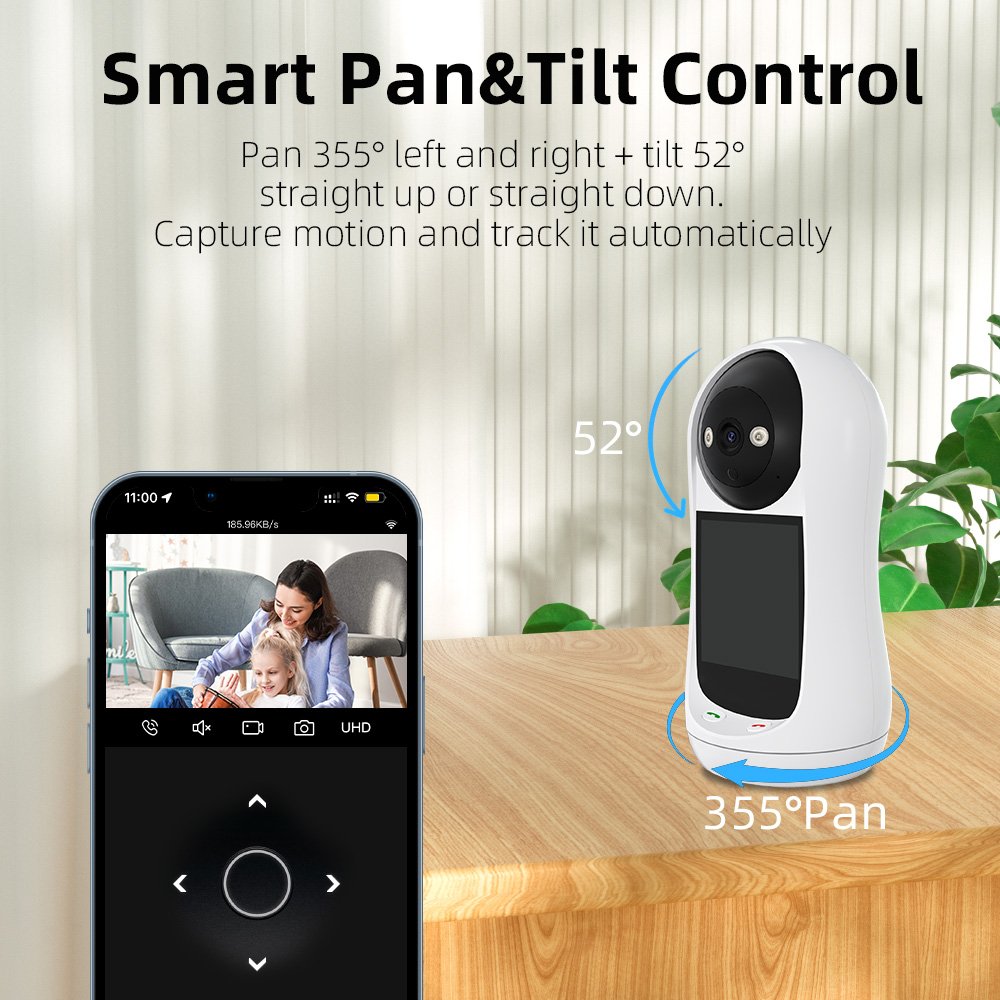 Anboqi V5 1080p Home Security Camera Remote Viewing Baby Wireless Audio Call Mobile IP Network Camera PTZ Camera
