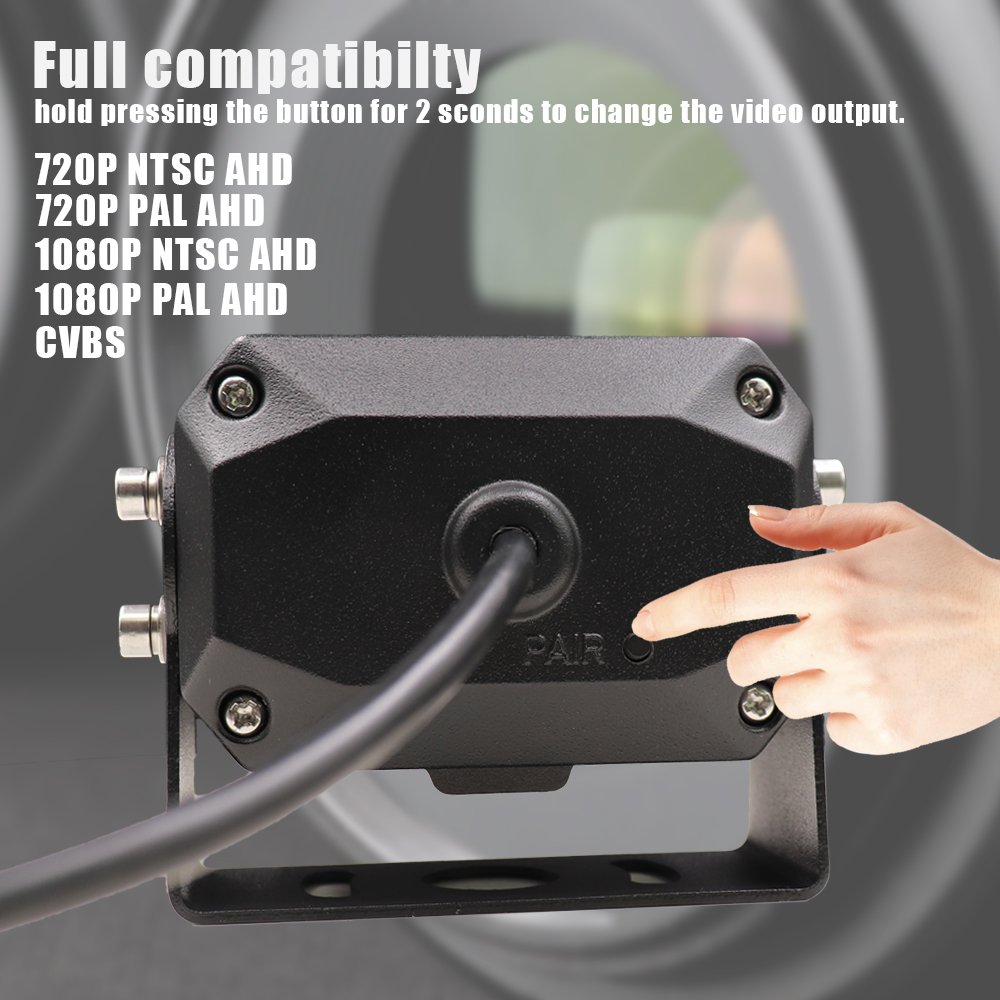 720P or 1080P AHD Pedestrian Detection BSD Camera with External Sound and Light Alarm, Support Dynamic Distance Measuring.