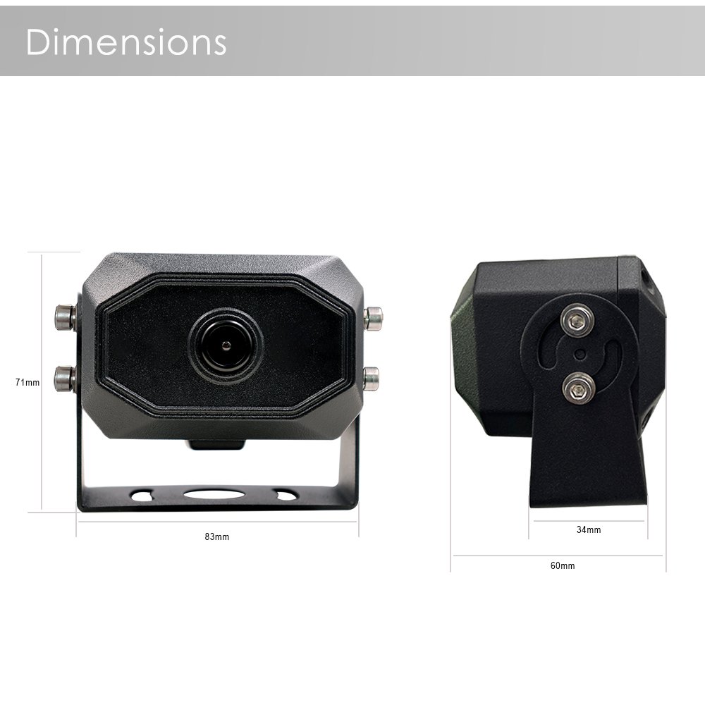 720P or 1080P AHD Pedestrian Detection BSD Camera with External Sound and Light Alarm, Support Dynamic Distance Measuring.