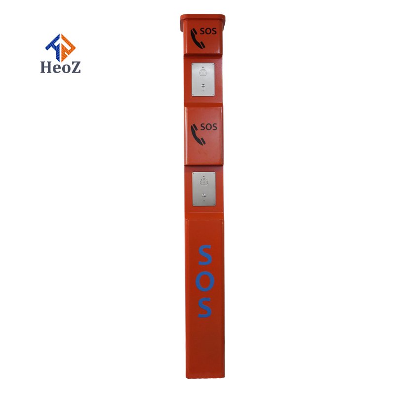 GSM Call Box Handfree Phone Station Blue Light Emergency Telephone Tower Interfone Camera For Highway