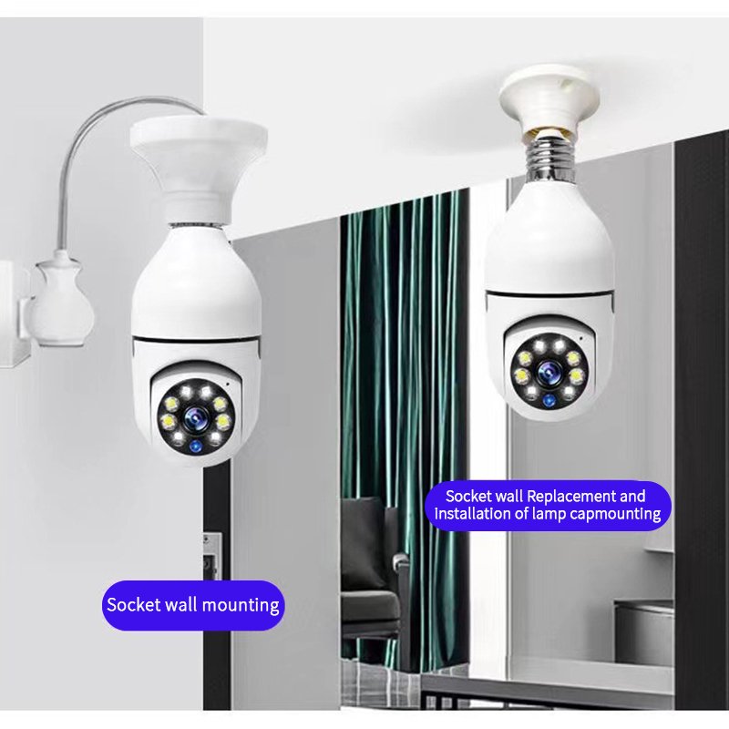 V380PRO 4mp Smart home Security mini wifi camera P2P wireless IP Camera 360 degree panoramic VR lamp WIFI light bulb camera