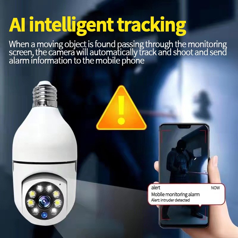 V380PRO 4mp Smart home Security mini wifi camera P2P wireless IP Camera 360 degree panoramic VR lamp WIFI light bulb camera