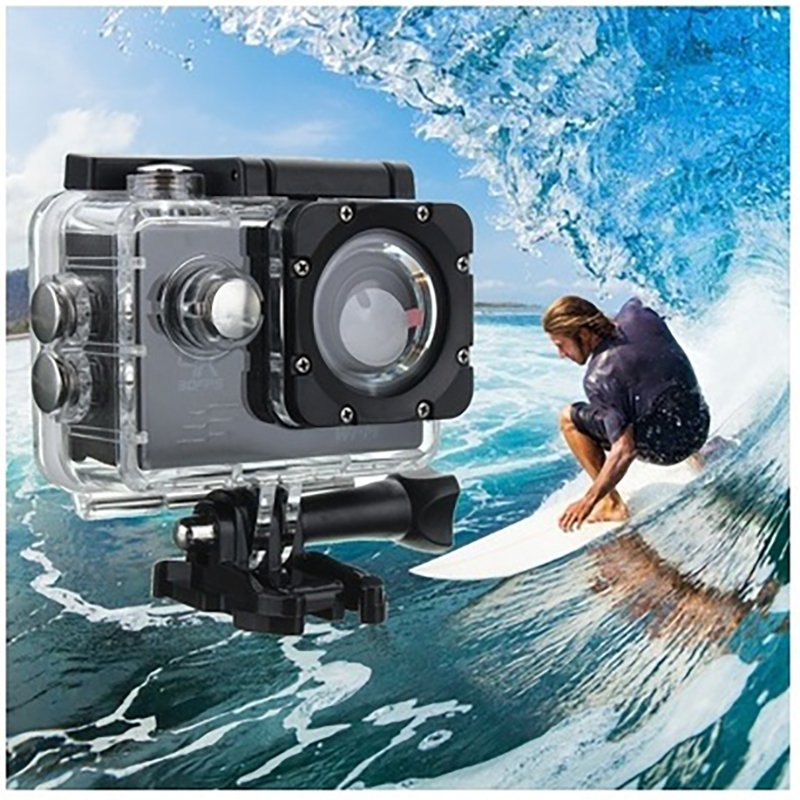 Ultra HD 4K/30fps Mini Action Camera 2 Inch Display Underwater Waterproof Video Recording Camera Sports Camera