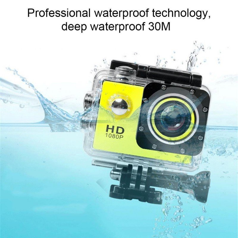 Ultra HD 4K/30fps Mini Action Camera 2 Inch Display Underwater Waterproof Video Recording Camera Sports Camera