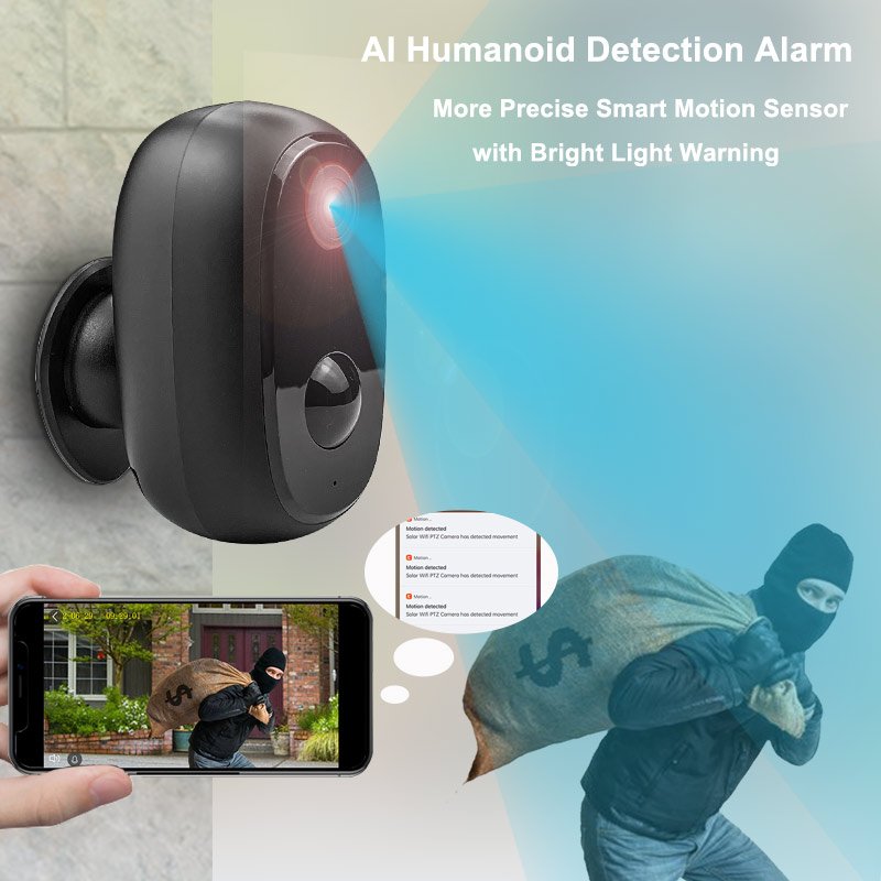 Tuya Smart 10000mAh Battery Camera with Magnet Bracket WiFi Smart Mini Bullet Outdoor Home Security IP Camera Outdoor