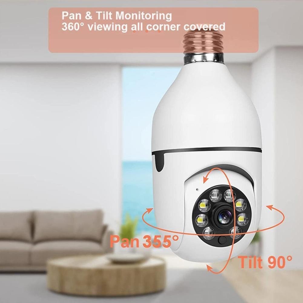 E27 HD home Mini WIFI Night Vision Motion Detection Video Camera