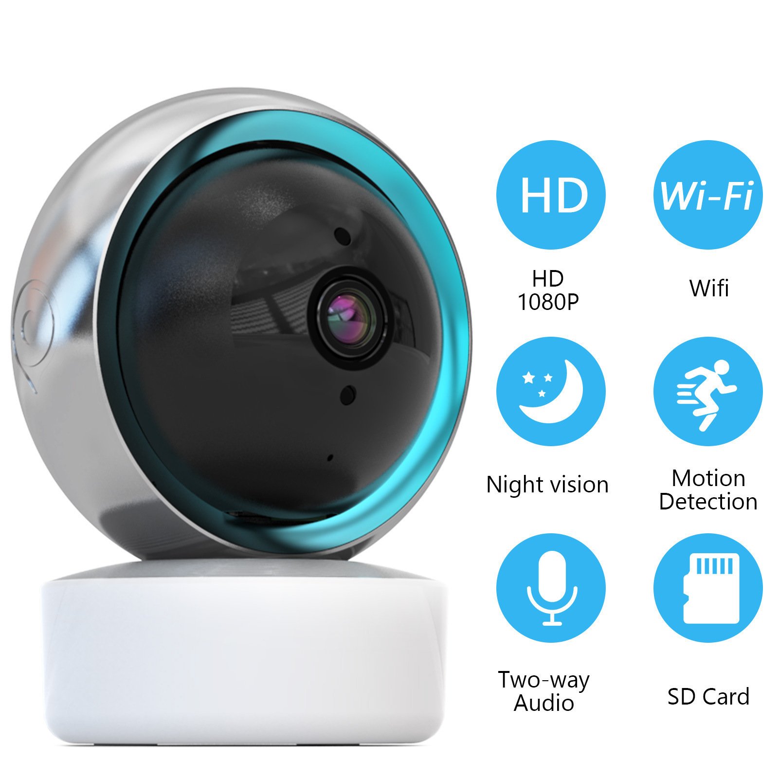 HD hidden Mini Wireless Security Wifi Camera Home monitor Camera 1080P Indoor 2MP indoor Night Vision Camera