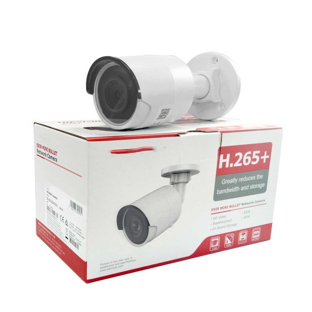 DS-2CD2043G2-IU 4 MP 4 MP AcuSense Fixed Bullet Network Camera with Audio Original HIK English Version in Stock Fast Delivery