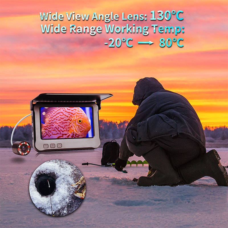 CE Rohs approved fishing gear and equipment live scope fish finder with 15M/30M/40M/50M cable reel