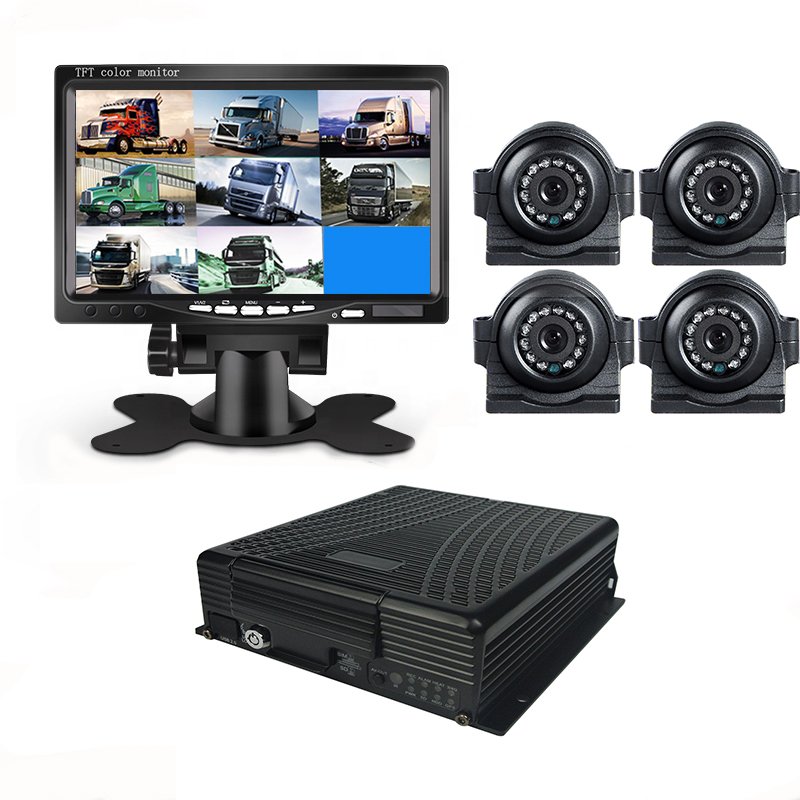 4 Channels vehicle Video Recorder H.264 1080P MDVR Support Max 256G TF Card Mobile Car DVR With Analog Camera For Bus Truck