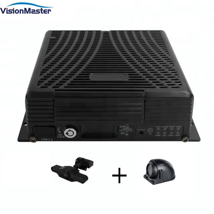 4 Channels vehicle Video Recorder H.264 1080P MDVR Support Max 256G TF Card Mobile Car DVR With Analog Camera For Bus Truck