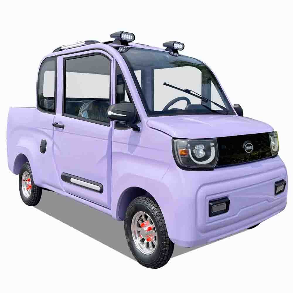 New Energy Long Endurance Mini Electric Pickup Truck Made in China Camera Light Metal Leather 4 Wheel Electric Car