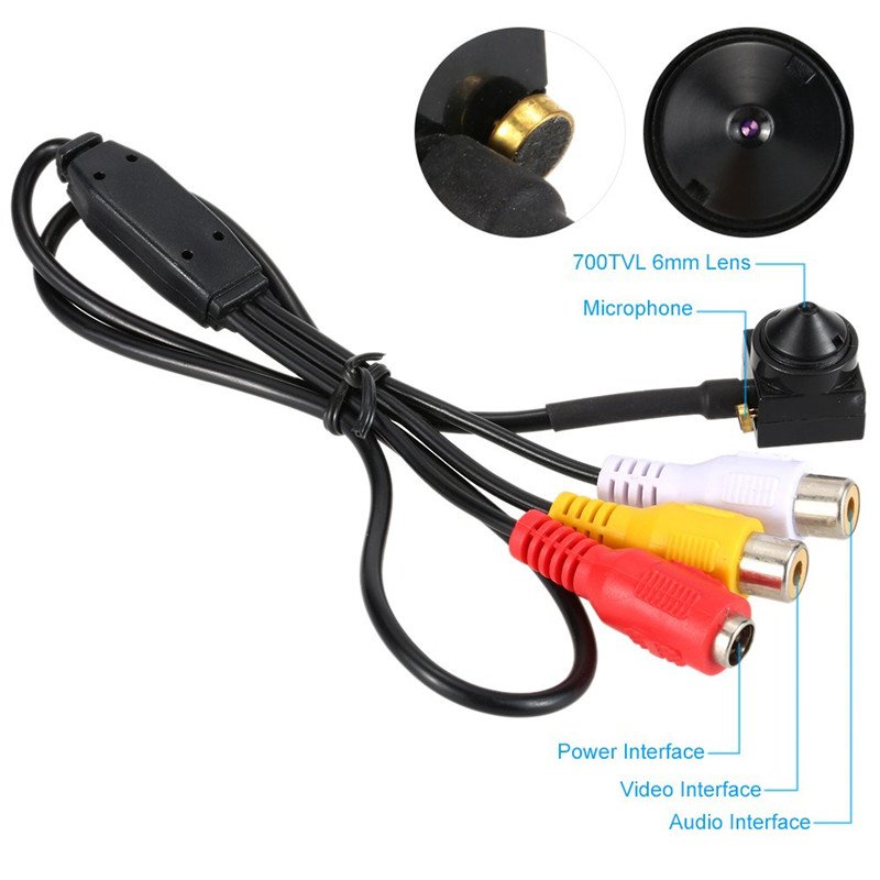 HD 1000TVL small camera surveillance closed-circuit camera audio and video analog camera