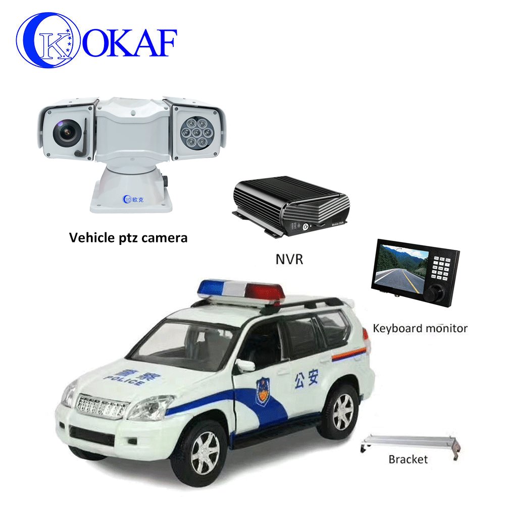 Network Video Camera Optical Zoom Vehicle Mounted CCTV IP Mobile PTZ Camera 2MP 4MP 20x 30x Outdoor Motion Detection Camera CMOS