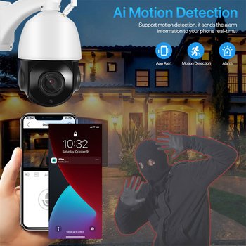 Qearim 36X optical Zoom: 4.7mm-85mm Motorized Zoom Lens Security camera Full Color Network IP66 outdoor cameras