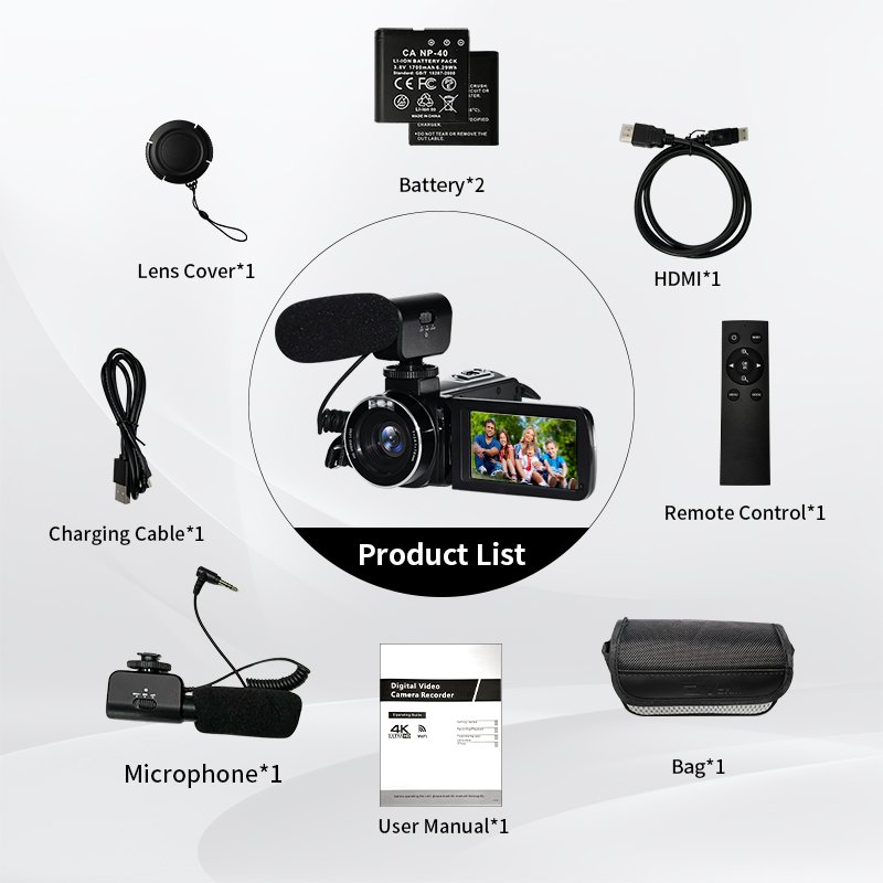 Mini Handy Professional Camera 4K Digital Camcorder Video Cameras