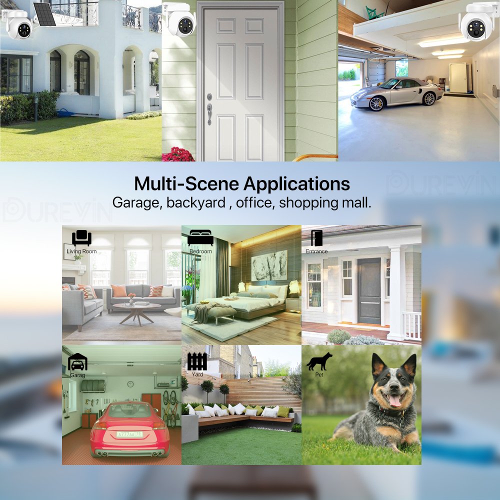 Icsee Solar Panel 4mp Wifi Solar Ptz ip Camera Outdoor Icsee Wireless 4mp Security Wifi Battery Power mini Solar Network Camera