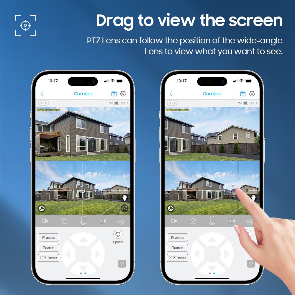 Custom logo solar 4g sim card camera Security System IP CCTV 6MP Camera Dual Lens Network Dual View Dual Linkage Solar Camera