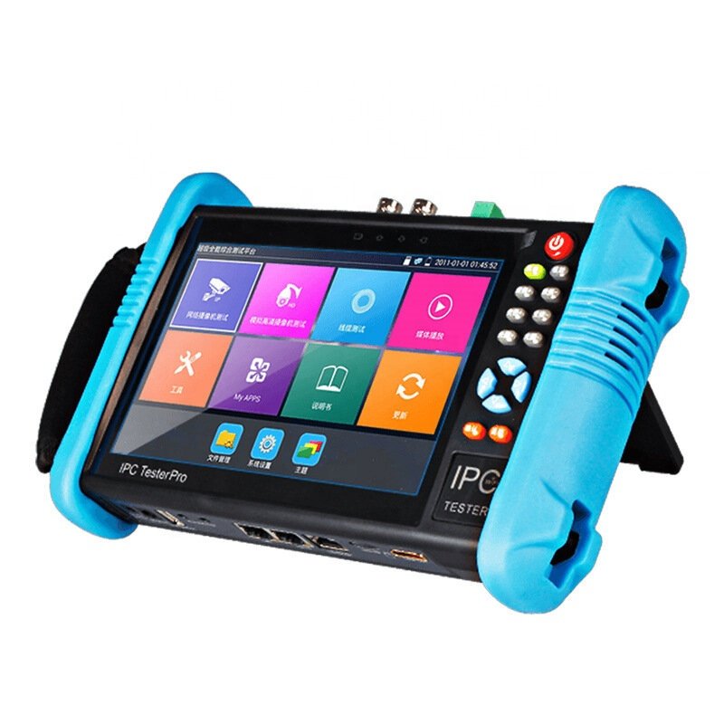 IPC9800Plus+ 7 Inch CVBS Camera Tester IP CCTV Tester Monitor Analog H.265 4K Video Testing Support WIFI POE 12V Output