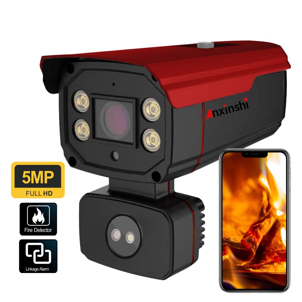 5MP IR AIFIRE SENSING NETWORK CAMERA Security Camera With Two-Way Talk Smart Fire Outdoor Security Camera