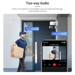 EDUP 8MP Outdoor WiFi Smart Camera PTZ Security Surveillance Wireless Wifi IP Network Camera