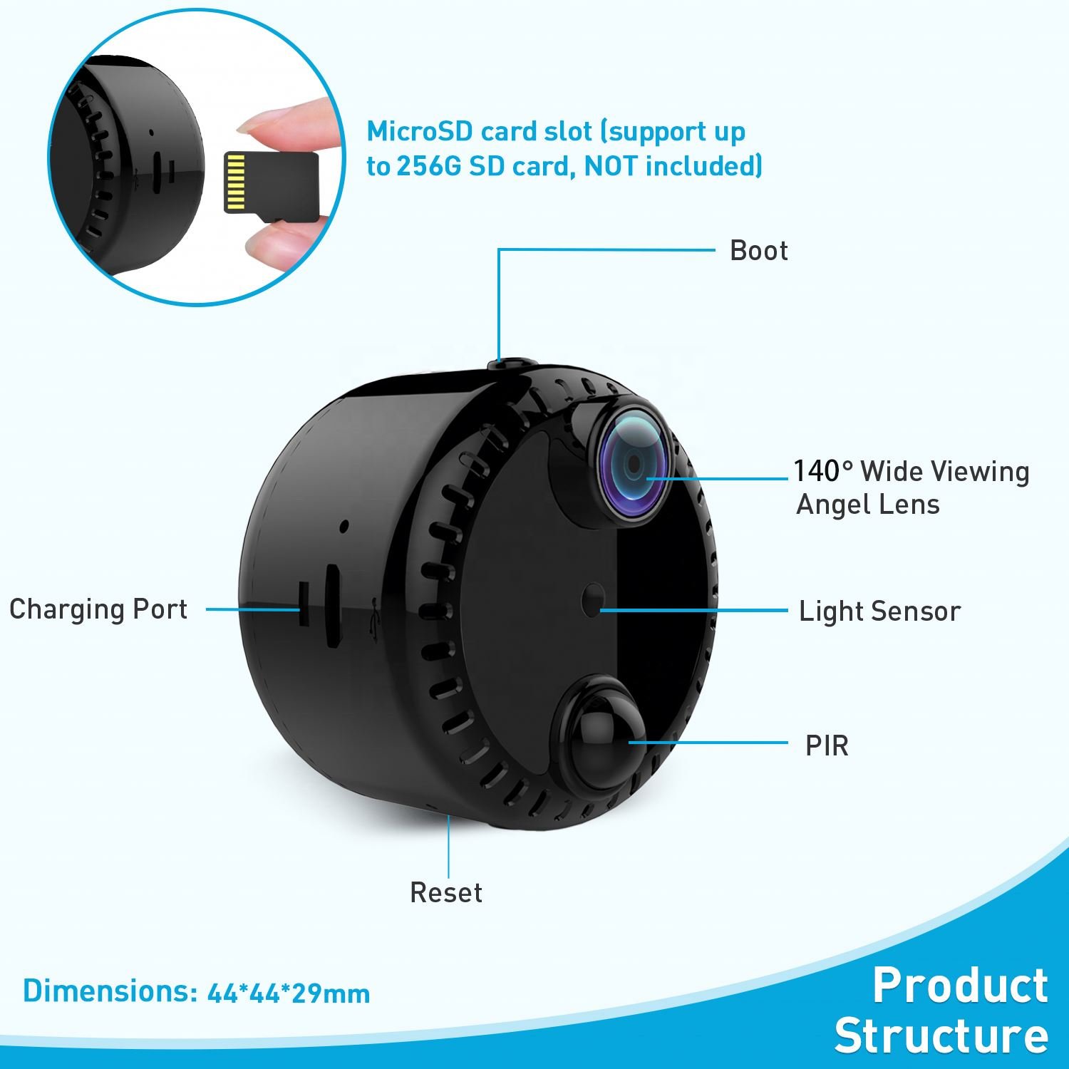Hot Sales Low Power Mini Camera Battery Security Wireless Wifi Cctv Camera Surveillance Camera Indoor