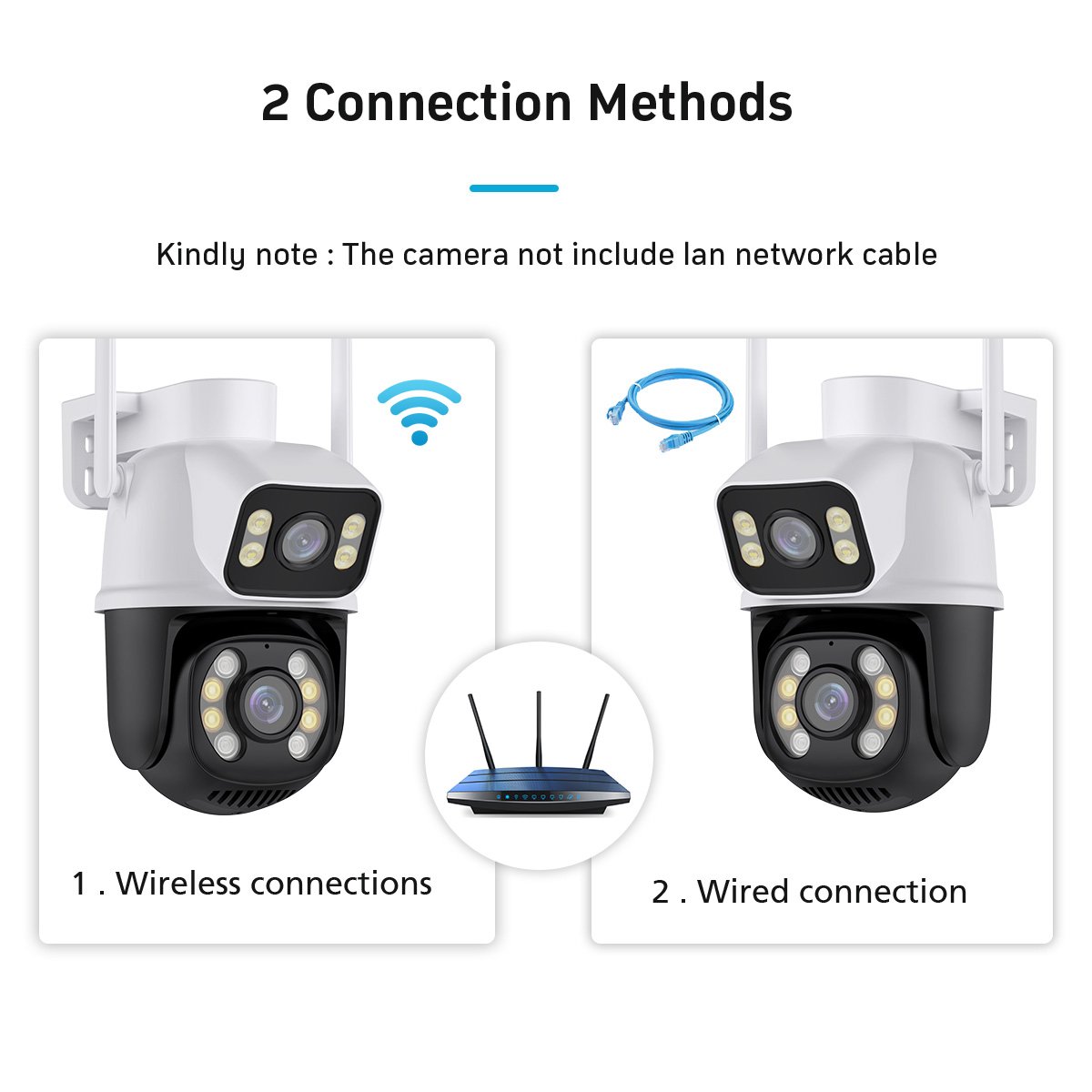 Hot Sales 4MP ICSEE APP smart Wifi Network Camera Optical Zoom Ptz Motion Tracking Sensor Dual Lens Security Camera Outdoor