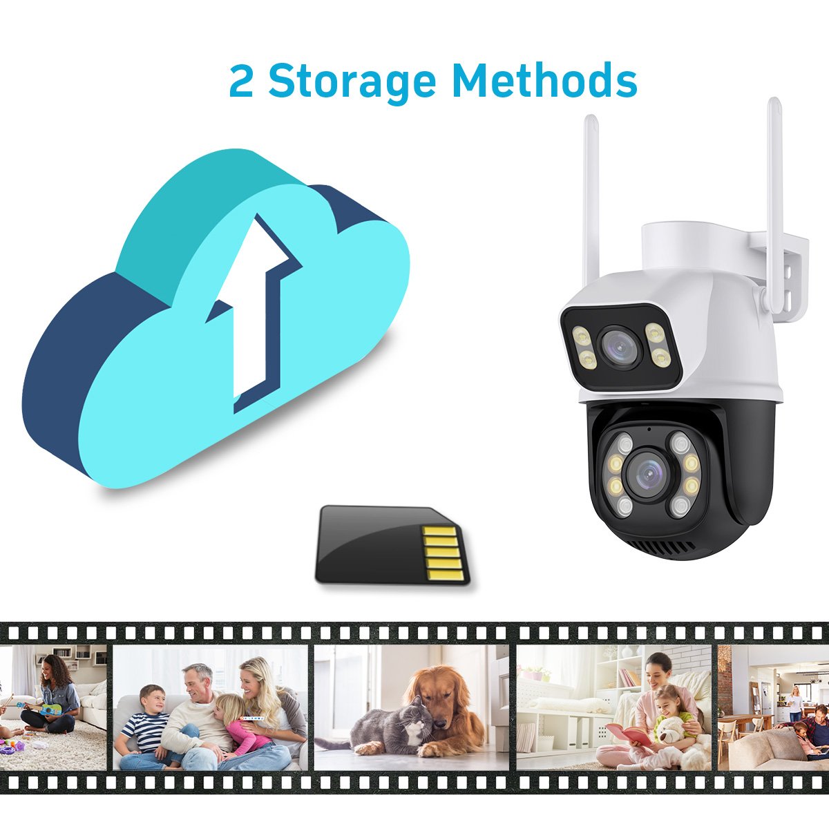 Hot Sales 4MP ICSEE APP smart Wifi Network Camera Optical Zoom Ptz Motion Tracking Sensor Dual Lens Security Camera Outdoor