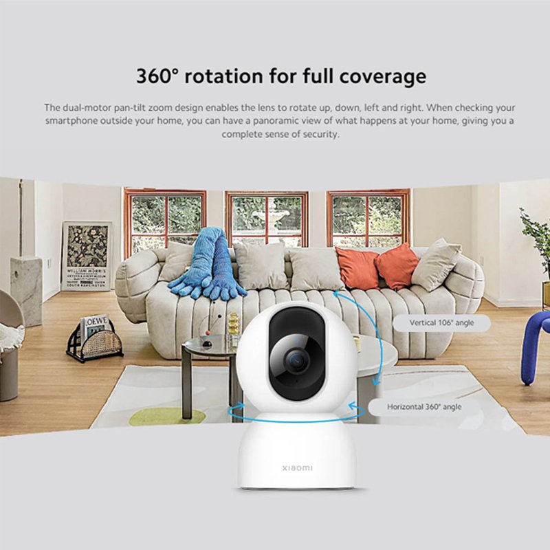 Xiaomi MI Smart Camera C400 Global Version 4MP 360 rotation Night Vision AI Human Detection Smart Camera Xiaomi