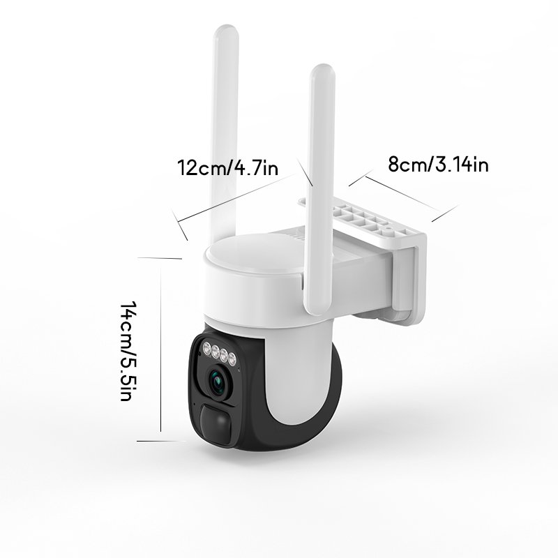 Network Camera 2k Dual Antenna Motion Detection 2-way Audio Cctv Kit Wireless Security Camera For The House