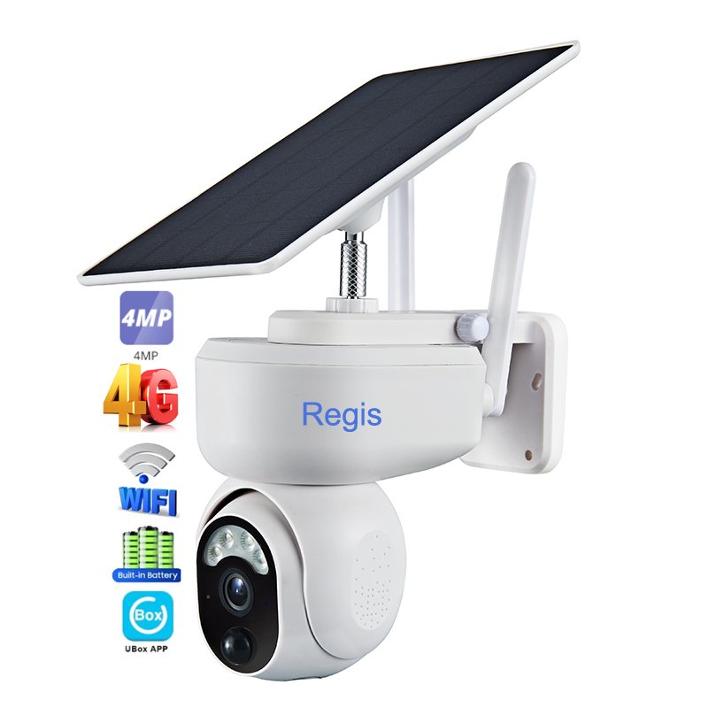 UBOX 4MP Smart Home Outdoor Waterproof 4G Battery Cctv Ip Network Solar Powered Security Camera wifi With Sim Card