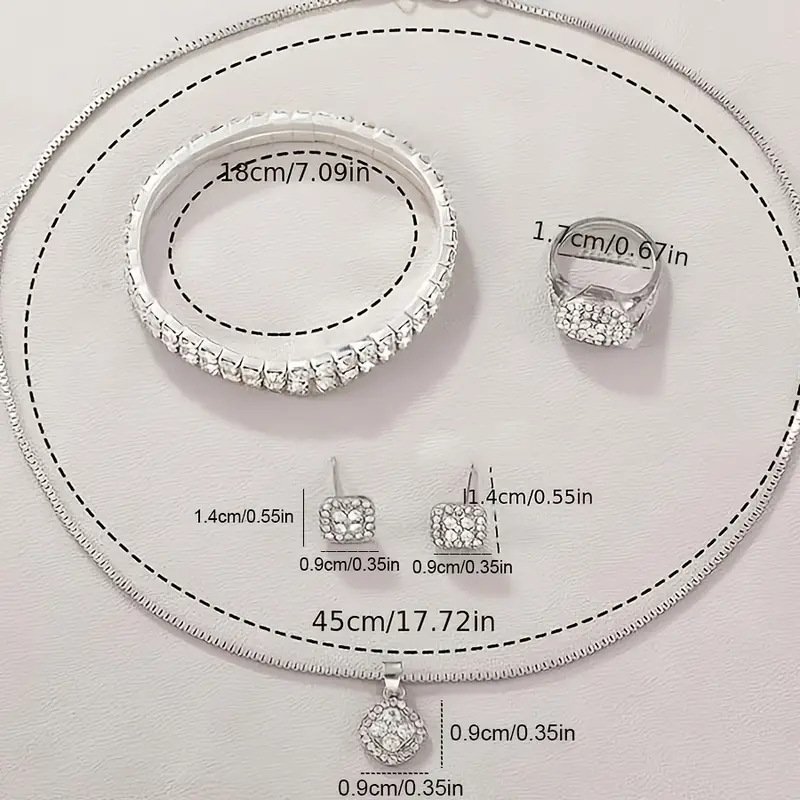 2024 new products Valentines Day Gift 6PCS Set Women Luxury Fashion Quartz Watch Necklace Jewelry Set Wristwatches Dress Clock